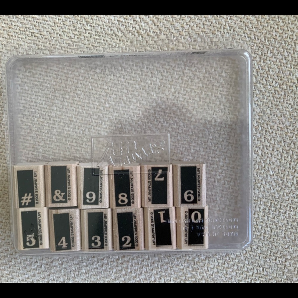 Stampin Up Tag Numbers